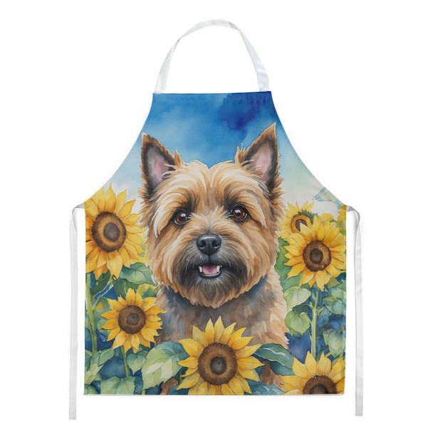 Cairn Terrier in Sunflowers Cooking Kitchen Apron DAC6044 product image at NuMercy