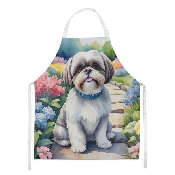 Shih Tzu Spring Path Cooking Kitchen Apron DAC6717 product image at NuMercy
