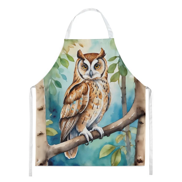 Oriental Bay Owl Cooking Kitchen Apron product image at NuMercy