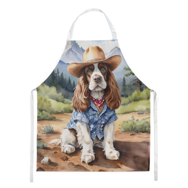 Cocker Spaniel Cowboy Welcome Cooking Kitchen Apron DAC5882 product image at NuMercy