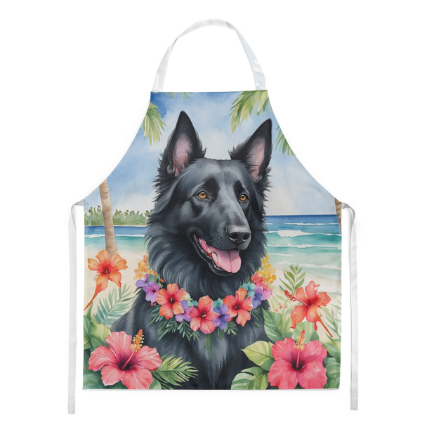 Belgian Sheepdog Luau Cooking Kitchen Apron product image at NuMercy