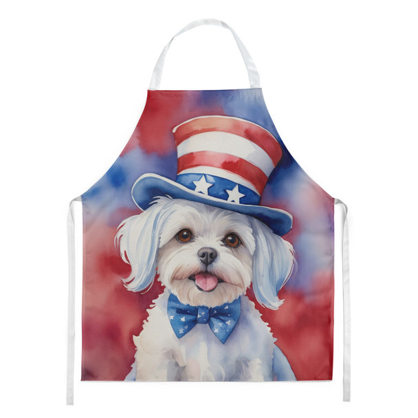 Maltese Patriotic American Cooking Kitchen Apron product image at NuMercy