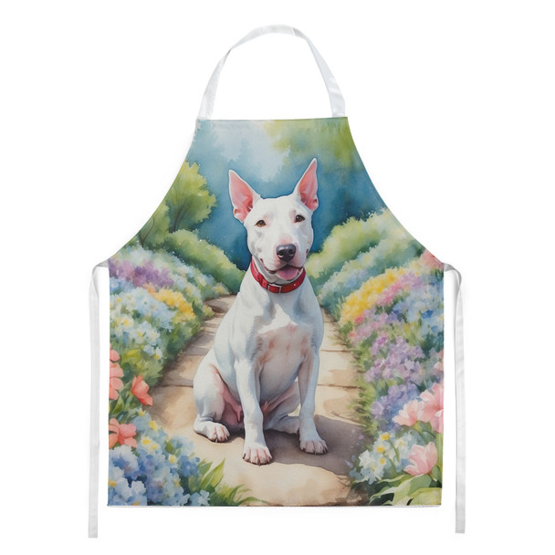 Bull Terrier Spring Path Cooking Kitchen Apron DAC6586 product image at NuMercy