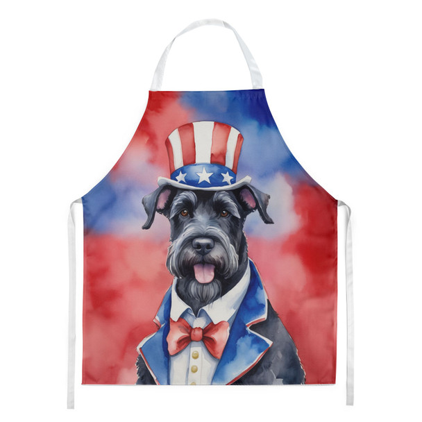 Giant Schnauzer Patriotic American Cooking Kitchen Apron product image at NuMercy