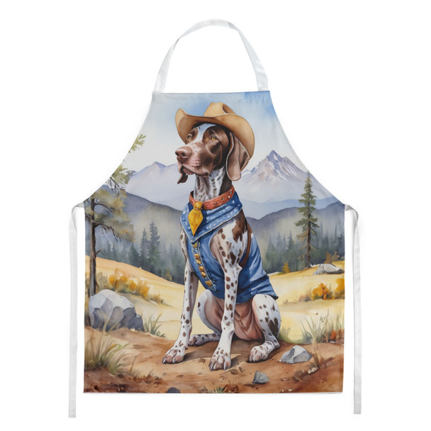 German Shorthaired Pointer Cowboy Welcome Cooking Kitchen Apron product image at NuMercy