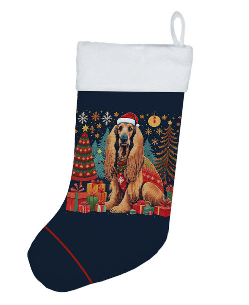 Afghan Hound Christmas Stocking product image at NuMercy