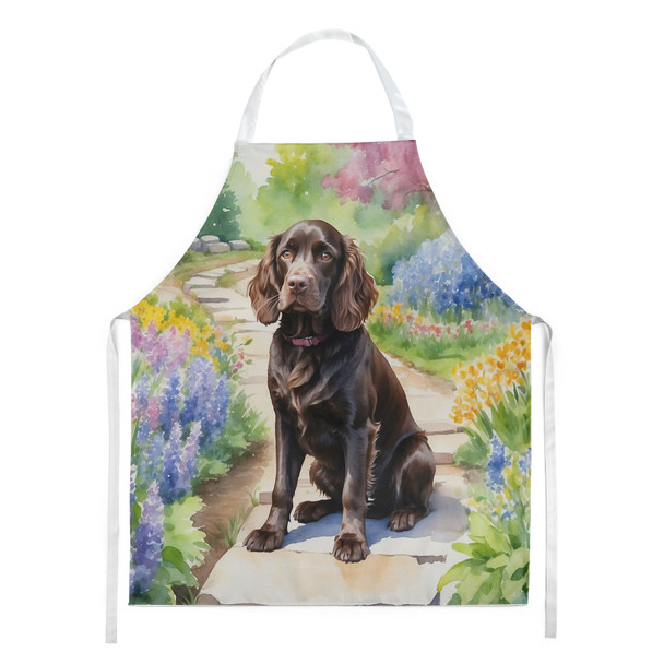 Boykin Spaniel Spring Path Cooking Kitchen Apron product image at NuMercy