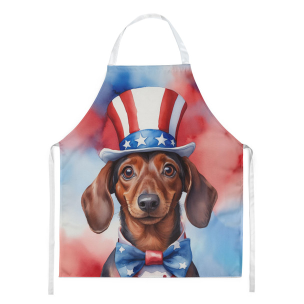 Dachshund Patriotic American Cooking Kitchen Apron DAC5700 product image at NuMercy