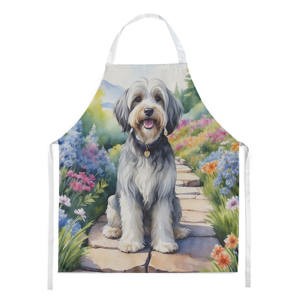 Tibetan Terrier Spring Path Cooking Kitchen Apron product image at NuMercy