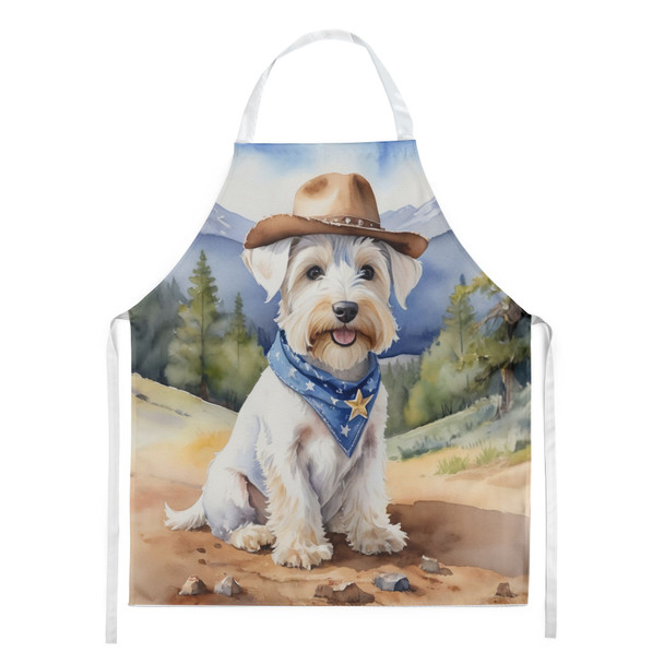 Sealyham Terrier Cowboy Welcome Cooking Kitchen Apron product image at NuMercy