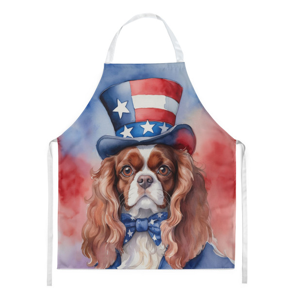 Cavalier Spaniel Patriotic American Cooking Kitchen Apron DAC5679 product image at NuMercy