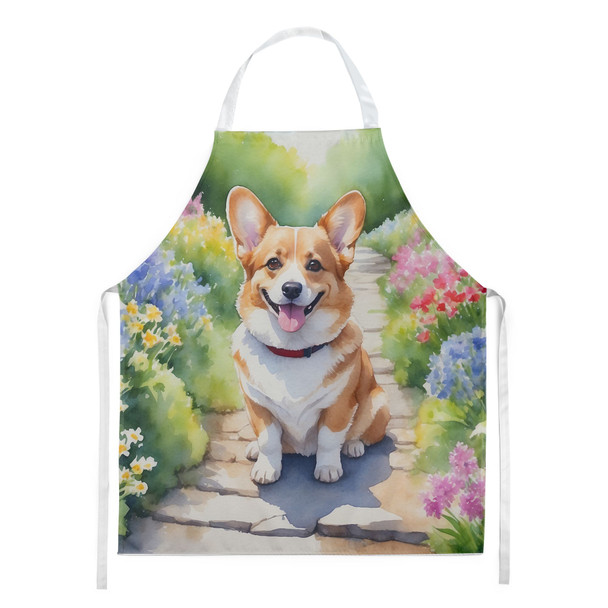 Corgi Spring Path Cooking Kitchen Apron DAC6608 product image at NuMercy