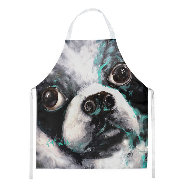 Boston Terrier Pretty Please Cooking Kitchen Apron product image at NuMercy