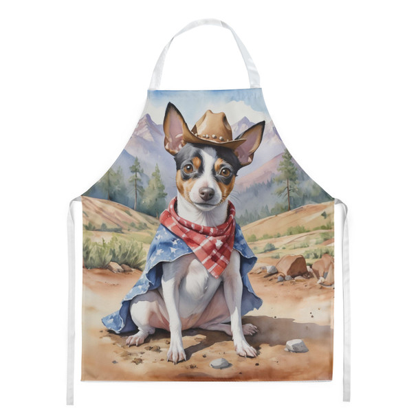 Rat Terrier Cowboy Welcome Cooking Kitchen Apron product image at NuMercy