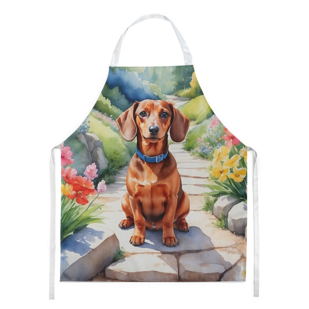 Dachshund Spring Path Cooking Kitchen Apron DAC6613 product image at NuMercy