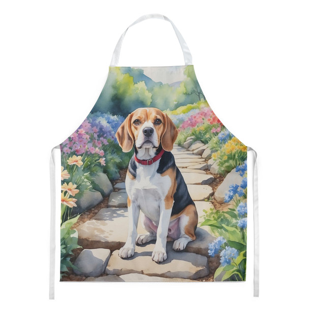 Beagle Spring Garden Cooking Kitchen Apron product image at NuMercy