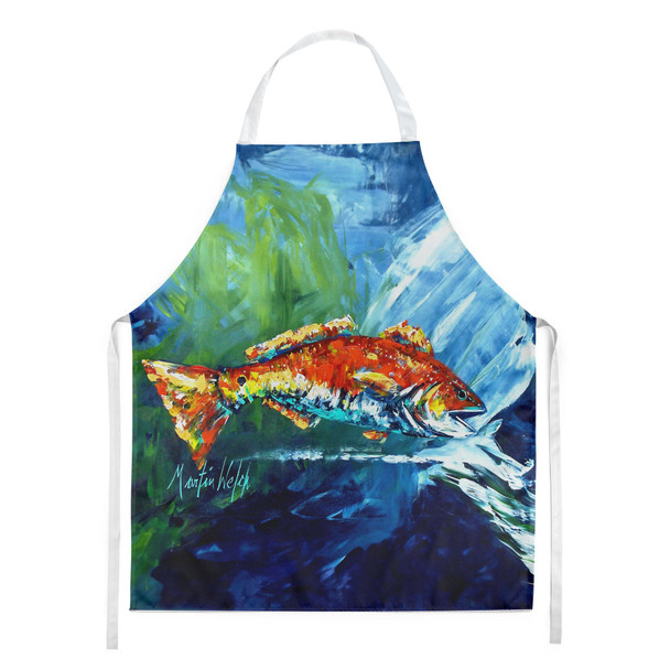 Break Through Red Fish Cooking Kitchen Apron product image at NuMercy
