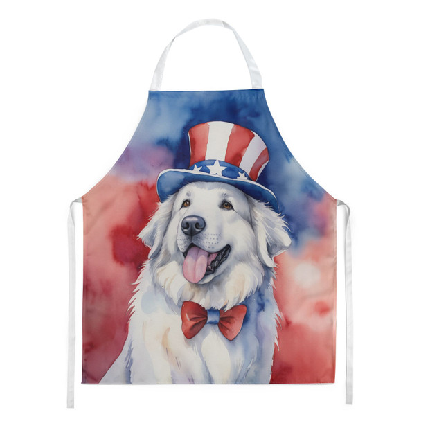 Great Pyrenees Patriotic American Cooking Kitchen Apron product image at NuMercy