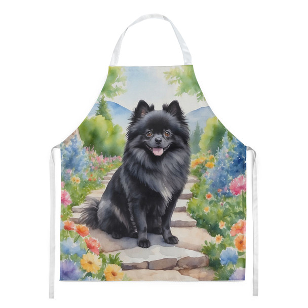 Pomeranian Spring Path Cooking Kitchen Apron DAC6691 product image at NuMercy