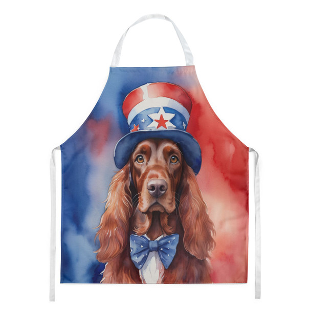 Irish Setter Patriotic American Cooking Kitchen Apron product image at NuMercy