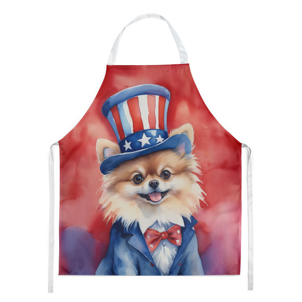 Pomeranian Patriotic American Cooking Kitchen Apron DAC5776 product image at NuMercy