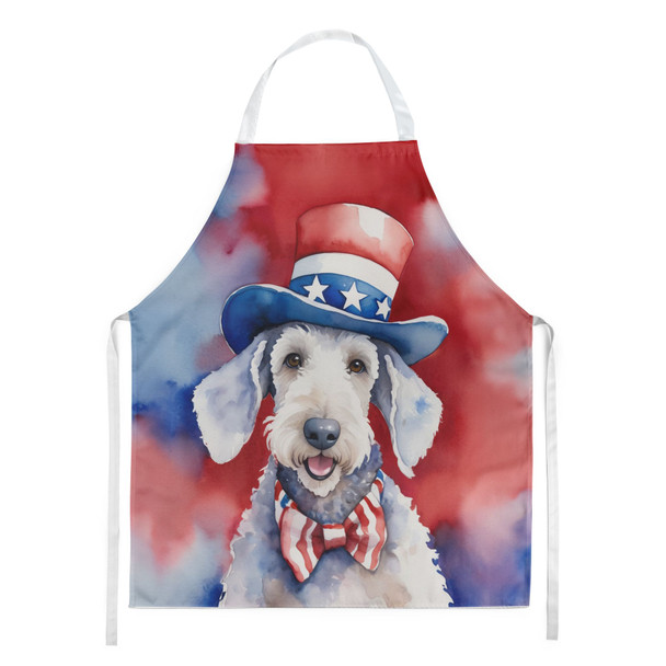Bedlington Terrier Patriotic American Cooking Kitchen Apron product image at NuMercy