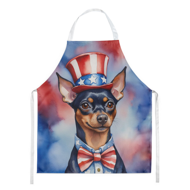 Miniature Pinscher Patriotic American Cooking Kitchen Apron product image at NuMercy