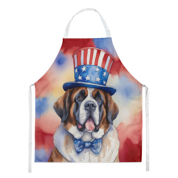 Saint Bernard Patriotic American Cooking Kitchen Apron product image at NuMercy