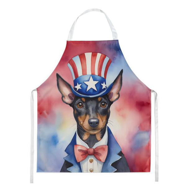 Manchester Terrier Patriotic American Cooking Kitchen Apron product image at NuMercy