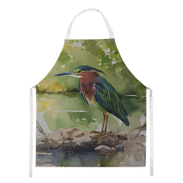 Green Heron Cooking Kitchen Apron DAC3230 product image at NuMercy