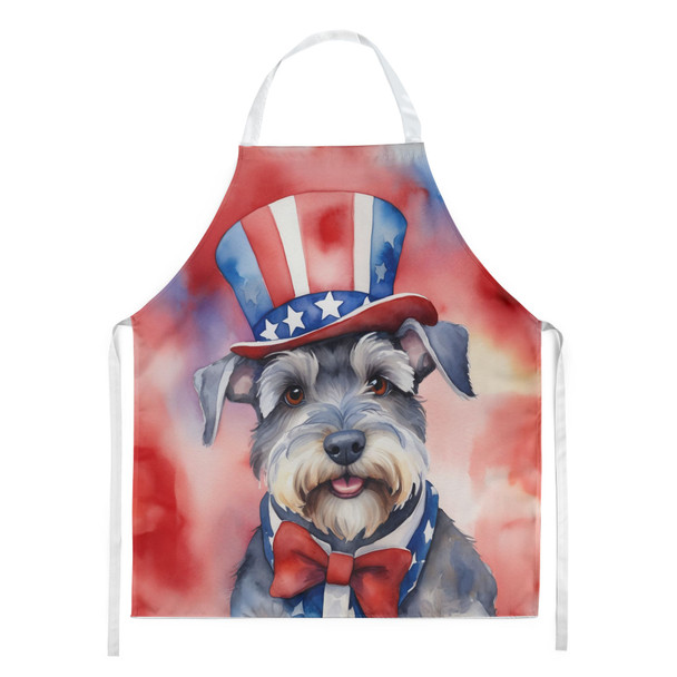 Schnauzer Patriotic American Cooking Kitchen Apron product image at NuMercy