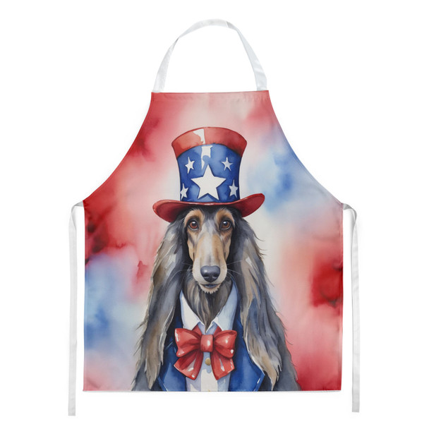 Afghan Hound Patriotic American Cooking Kitchen Apron product image at NuMercy