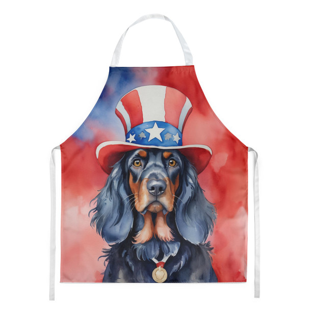 Gordon Setter Patriotic American Cooking Kitchen Apron product image at NuMercy