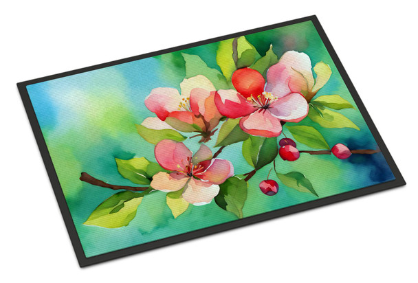 Arkansas Apple Blossom in Watercolor Doormat 24H X 36W DAC1627 product image at NuMercy