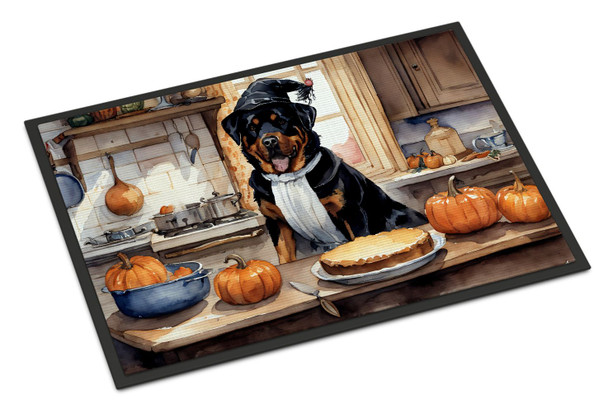 Rottweiler Fall Kitchen Pumpkins Doormat 24H X 36W DAC1806 product image at NuMercy