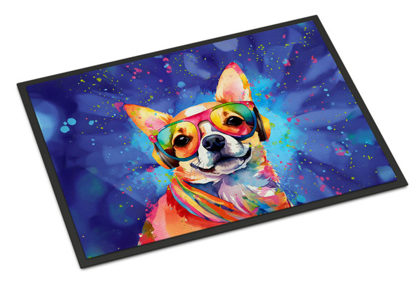Chihuahua Hippie Dawg Doormat 24H X 36W DAC2487 product image at NuMercy