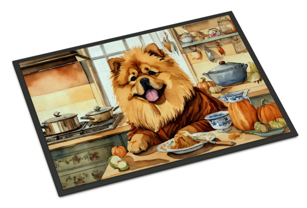 Chow Chow Fall Kitchen Pumpkins Doormat 24H X 36W product image at NuMercy