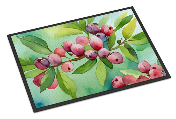 Connecticut Mountain Laurels in Watercolor Doormat 24H X 36W DAC1634 product image at NuMercy