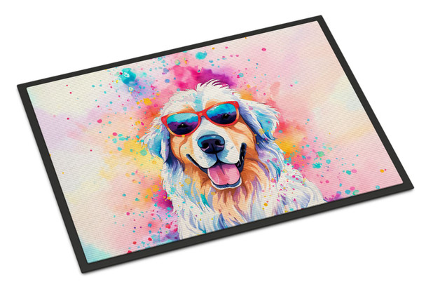 Great Pyrenees Hippie Dawg Doormat 24H X 36W DAC2516 product image at NuMercy