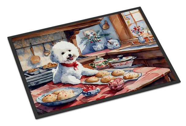 Bichon Frise Christmas Cookies Doormat 24H X 36W DAC3735 product image at NuMercy