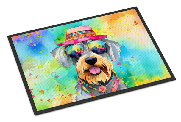 Schnauzer Hippie Dawg Doormat 24H X 36W DAC2554 product image at NuMercy