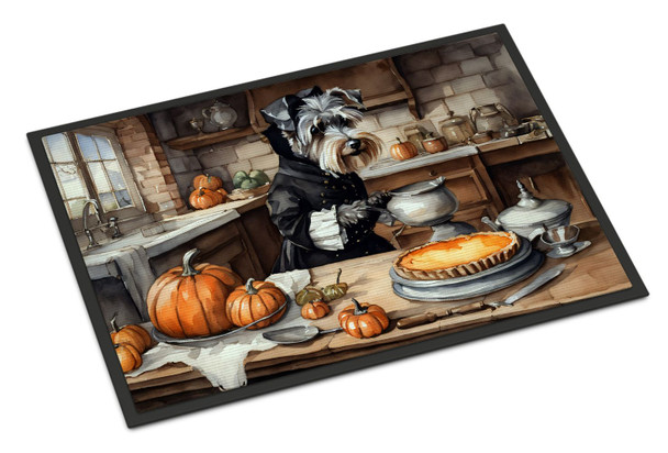 Schnauzer Fall Kitchen Pumpkins Doormat 24H X 36W DAC1808 product image at NuMercy