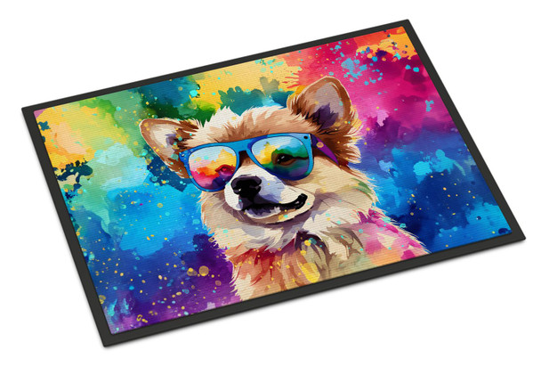 Pomeranian Hippie Dawg Doormat 24H X 36W DAC2537 product image at NuMercy