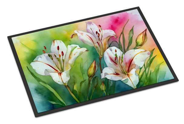 Utah Sego Lilies in Watercolor Doormat 24H X 36W DAC1711 product image at NuMercy
