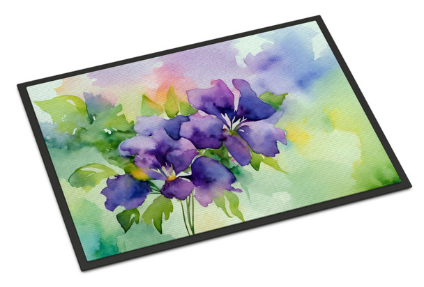 New Jersey Violet in Watercolor Doormat 24H X 36W DAC1687 product image at NuMercy