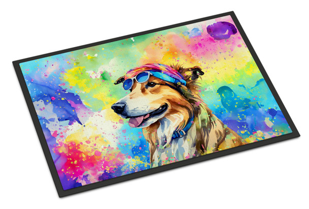 Collie Hippie Dawg Doormat 24H X 36W product image at NuMercy