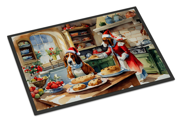 Basset Hound Christmas Cookies Doormat 24H X 36W DAC3722 product image at NuMercy