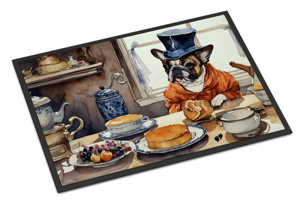 French Bulldog Fall Kitchen Pumpkins Doormat 24H X 36W product image at NuMercy