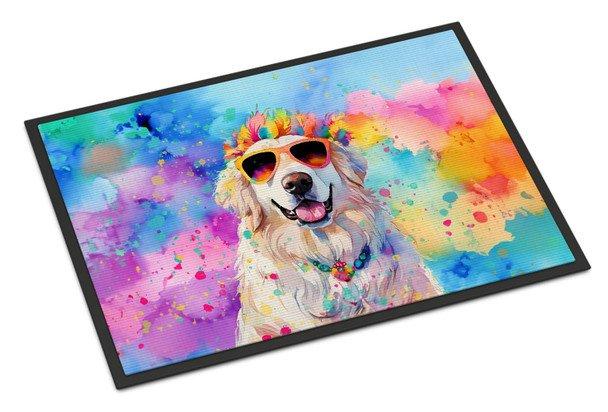 Great Pyrenees Hippie Dawg Doormat 24H X 36W DAC2515 product image at NuMercy