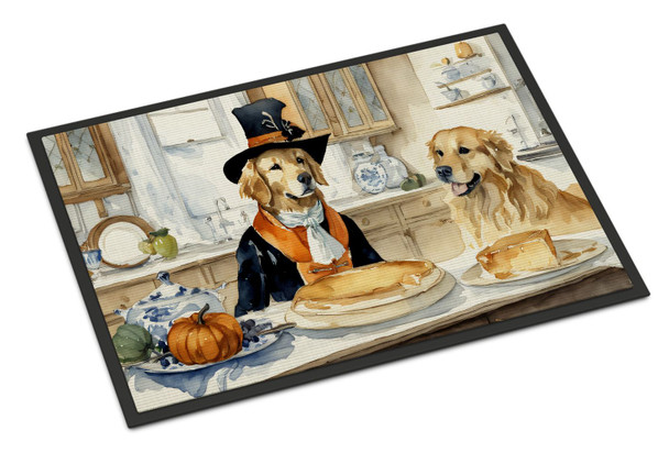 Golden Retriever Fall Kitchen Pumpkins Doormat 24H X 36W DAC1777 product image at NuMercy